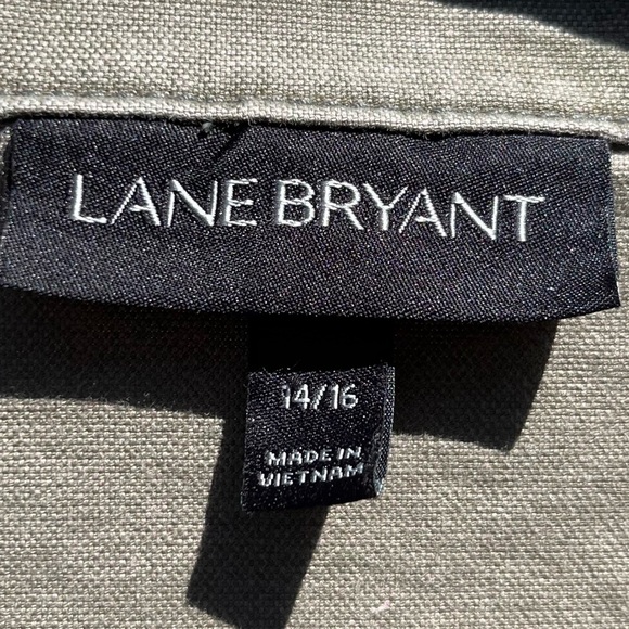 Lane Bryant military green utility army jacket  size 14/16 - Picture 5 of 17